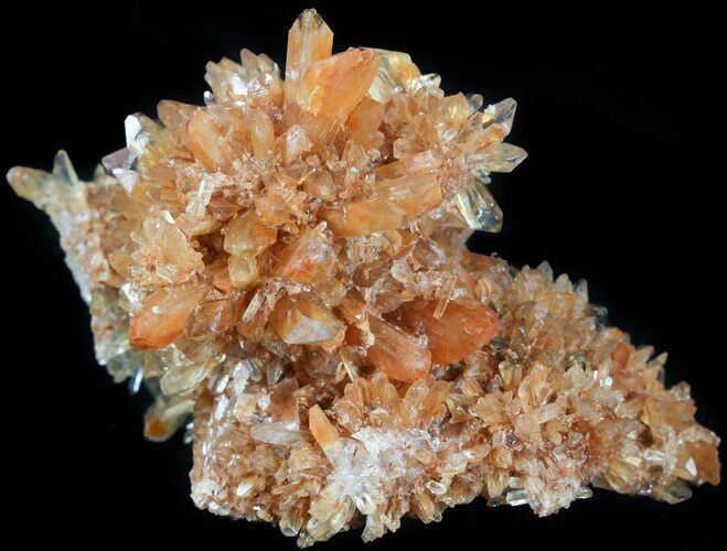 Orange Creedite Crystal Cluster - Durango, Mexico #51654